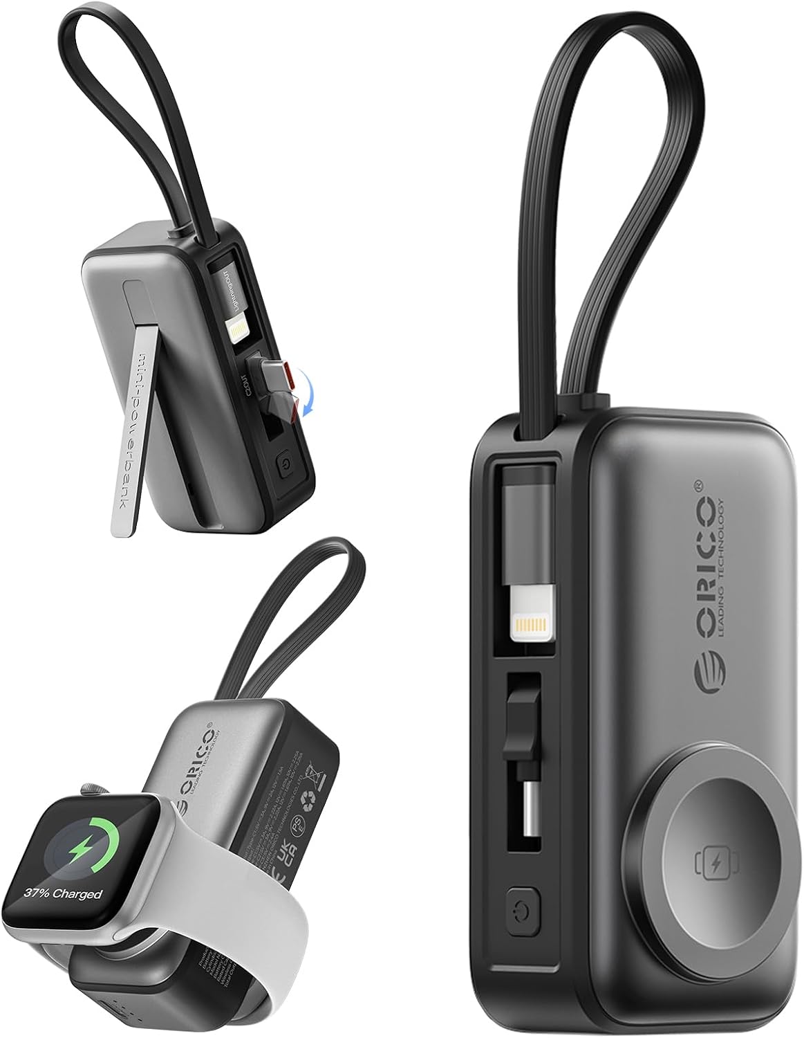 ORICO 5000mAh Portable Charger with Lightning Cable